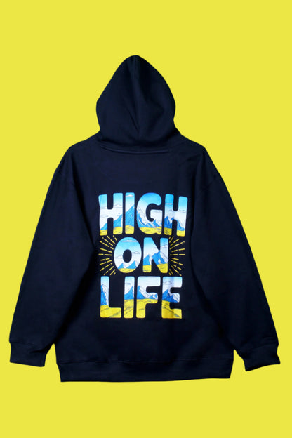 High On Life | Navy Blue Hoddie