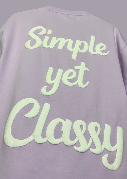 Simple yet classy | Oversize T-shirt |  Lavender