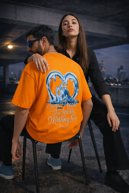 Meltworthy : Orange Oversize T-shirt