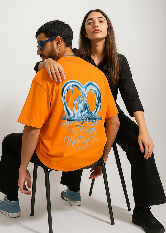 Meltworthy : Orange Oversize T-shirt