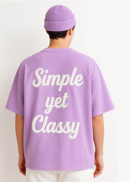 Simple yet classy | Oversize T-shirt |  Lavender