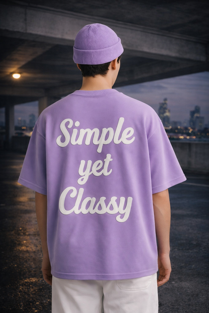 Simple yet classy | Oversize T-shirt |  Lavender